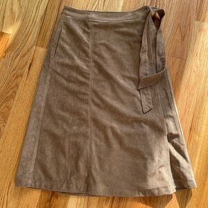 ASTR Brown Wrap Midi Skirt